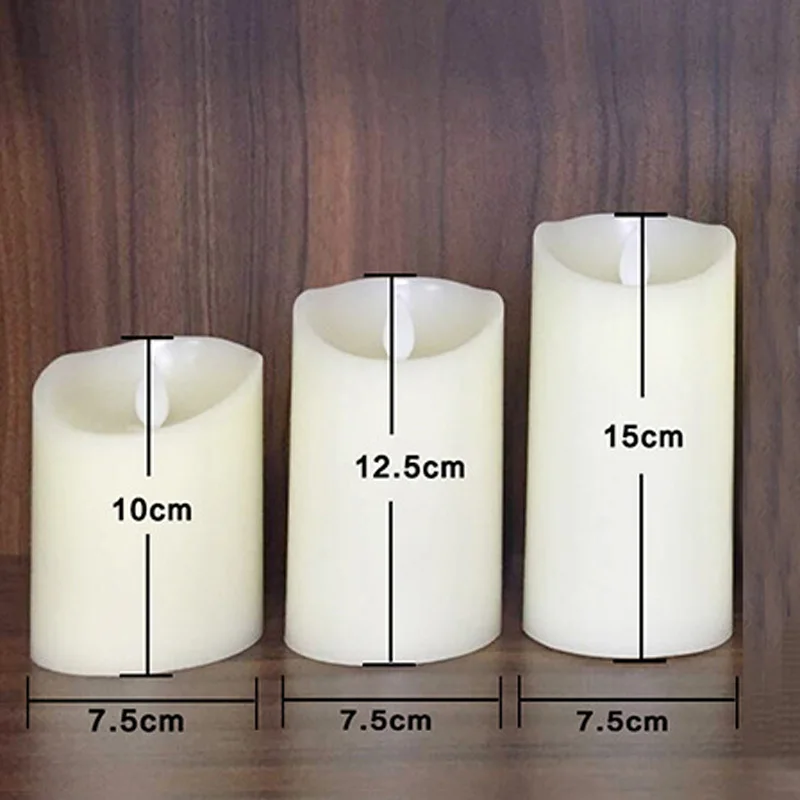 3PCS Smooth Flickering Flame LED Flameless Wax Mood Candles Home Garden Decor Lamp Light
3PCS Smooth Flickering Flame LED Flameless Wax Mood Candles Home Garden Decor Lamp Light