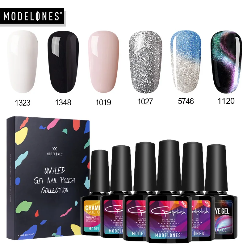 Modelones 6Pcs/Lot UV Nail Gel Polish Set DIY Nail Design Glitter Led Semi Permanent Gel Lacquer Chameleon UV Nail Hybrid Enamel
Modelones 6Pcs/Lot UV Nail Gel Polish Set DIY Nail Design Glitter Led Semi Permanent Gel Lacquer Chameleon UV Nail Hybrid Enamel