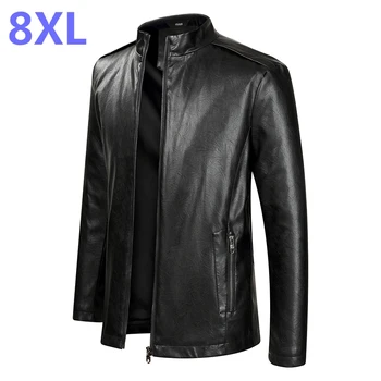 Plus size 8XL 7XL 6XL 5X 2018 New Arrival Leather Jackets Men Outwear Solid Casual Men's Coats Autumn and Winter Homme PU Jacket
Plus size 8XL 7XL 6XL 5X 2018 New Arrival Leather Jackets Men Outwear Solid Casual Men's Coats Autumn and Winter Homme PU Jacket