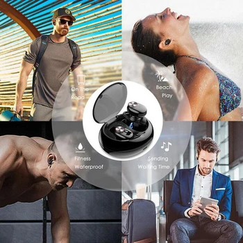 Earphone With V5.0+EDR Stereo Sound V5 Wireless Earphone Built-in Microphone Hands-free Calling Bluetooth TWS Earbuds Bluetooth
Earphone With V5.0+EDR Stereo Sound V5 Wireless Earphone Built-in Microphone Hands-free Calling Bluetooth TWS Earbuds Bluetooth