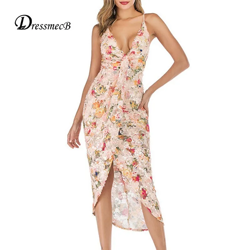 DRESSMECB Sequined Sexy Dress Bodycon Split Print Backless Women Midi Dress 2019 New Spaghetti Strap Ladies Dress Party Vestidos
DRESSMECB Sequined Sexy Dress Bodycon Split Print Backless Women Midi Dress 2019 New Spaghetti Strap Ladies Dress Party Vestidos