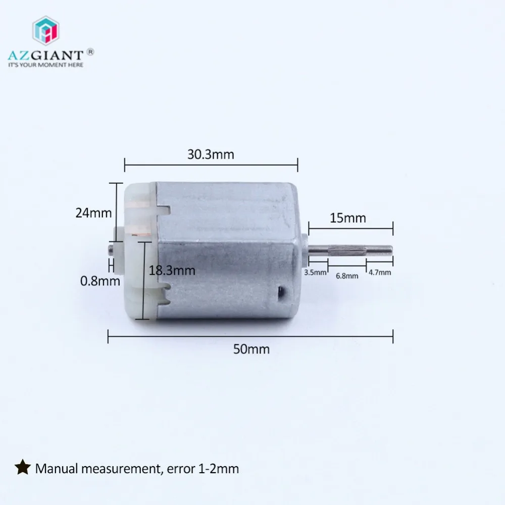 AZGIANT FC-280 15mm ribbed shaft 12V DC carbon brush motor car door lock wheel mirror motor Steer Lock Actuator Motor
AZGIANT FC-280 15mm ribbed shaft 12V DC carbon brush motor car door lock wheel mirror motor Steer Lock Actuator Motor