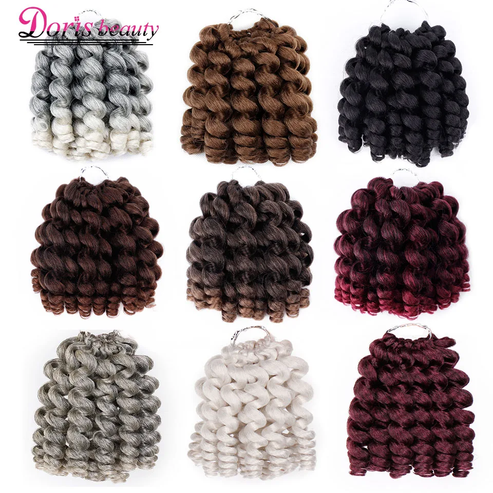 8 inch Ombre Braiding Hair Jumpy Wand Curl Crochet Braids Jamaican Bounce Synthetic Crochet Hair Extension for Women
8 inch Ombre Braiding Hair Jumpy Wand Curl Crochet Braids Jamaican Bounce Synthetic Crochet Hair Extension for Women