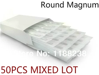 

50PCS Tattoo Needles Round Magnum 5RM,7RM.9RM,11RM,13RM,15RM MIXED ASSORTED Tattoo Needles 316 Stainless Steel