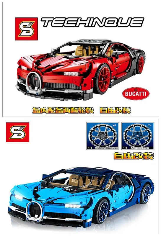 Building Blocks Bricks Racing Car Compatible with Blue Red Bugattily Chironed Learning Technic series Toys Kids SY7950 SY7950A
Building Blocks Bricks Racing Car Compatible with Blue Red Bugattily Chironed Learning Technic series Toys Kids SY7950 SY7950A