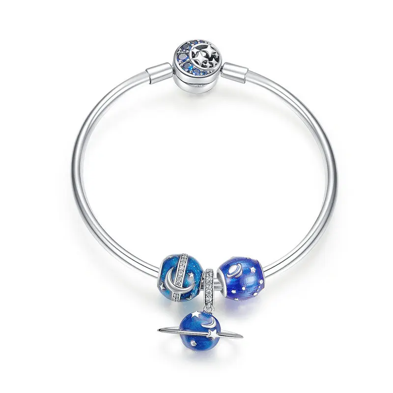 MOWIMO 100% 925 Sterling Silver Original Bracelet & Bangle Fit Blue Planet Moon Star Beads Charm Women Jewelry BKB826
MOWIMO 100% 925 Sterling Silver Original Bracelet & Bangle Fit Blue Planet Moon Star Beads Charm Women Jewelry BKB826