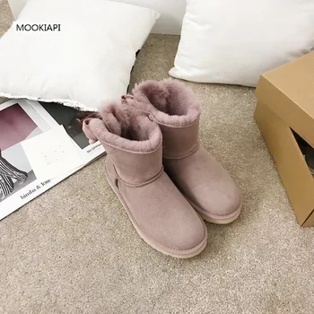 The latest high-quality snow boots in Europe in 2019, real sheepskin, natural wool, women's shoes, warm snow boots, free deliver
The latest high-quality snow boots in Europe in 2019, real sheepskin, natural wool, women's shoes, warm snow boots, free deliver