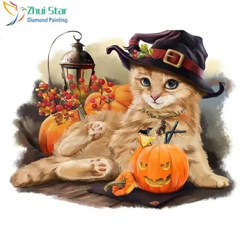 DIY Halloween Diamond Painting Cat Diamond Embroidery Animals Decoration Home Full Square Drill Picture Of Rhinestone XY1
DIY Halloween Diamond Painting Cat Diamond Embroidery Animals Decoration Home Full Square Drill Picture Of Rhinestone XY1