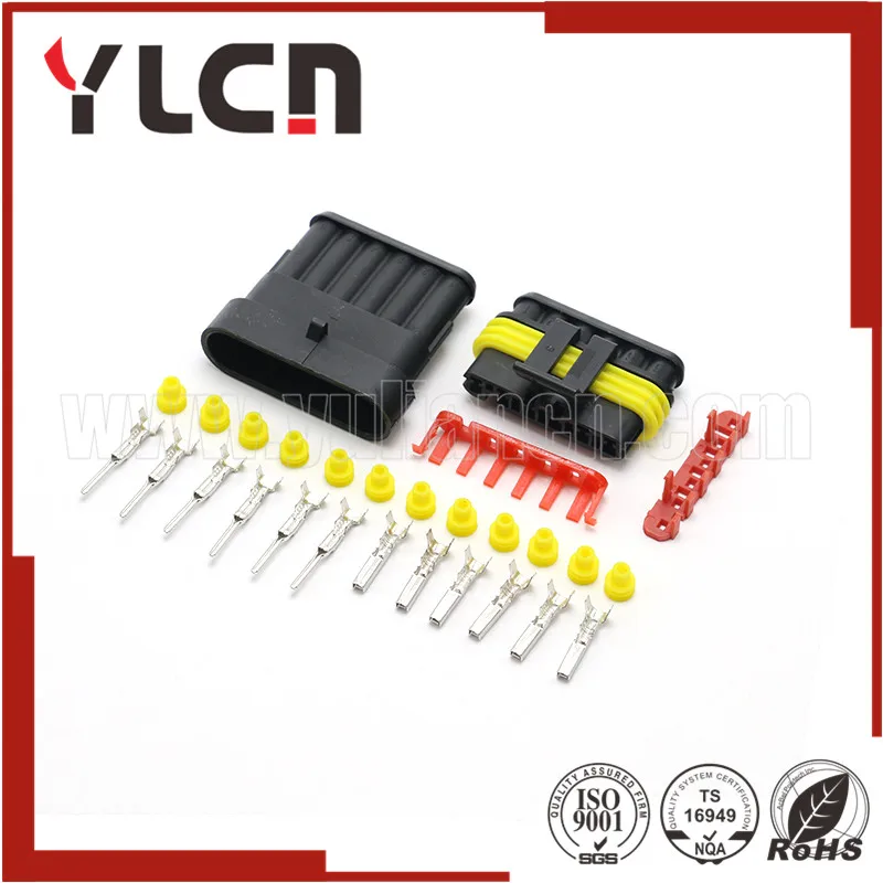5 Sets Kits 6 Pins AMP 282090-1 282108-1 Connectors Kits Male And Female Connector Plugs For Car Waterproof 1.5 Series
5 Sets Kits 6 Pins AMP 282090-1 282108-1 Connectors Kits Male And Female Connector Plugs For Car Waterproof 1.5 Series