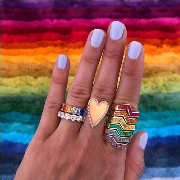 colorful cz band stack ring Gold various colors bezel set baguette stone wave twist band rings
colorful cz band stack ring Gold various colors bezel set baguette stone wave twist band rings
