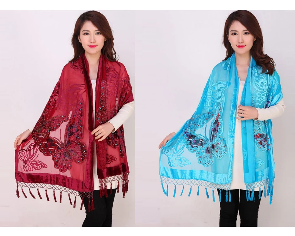 Hot USA Euro Embroidery Beaded Butterfly Silk Scarf Luxury Brand 2017 Winter Pashmina Shawl Women Viscose Scarf Evening
Hot USA Euro Embroidery Beaded Butterfly Silk Scarf Luxury Brand 2017 Winter Pashmina Shawl Women Viscose Scarf Evening