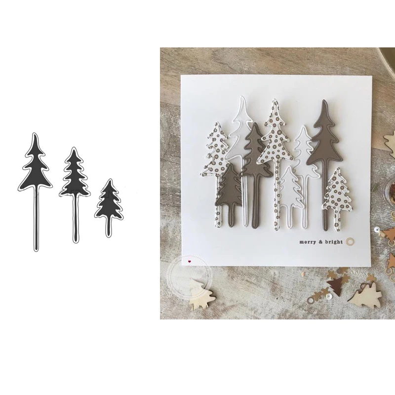 Adv-one Scrapbooking Dies Metal 3pc Fir Tree Cutting Dies New 2019 Craft Embossing Stamp Stencils Paper Card Making Template DIY
Adv-one Scrapbooking Dies Metal 3pc Fir Tree Cutting Dies New 2019 Craft Embossing Stamp Stencils Paper Card Making Template DIY