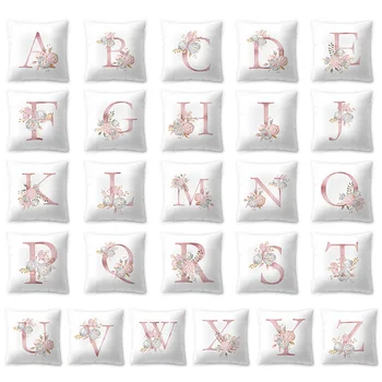 Modern Simple Polyester Peach skin 26 Letters Alphabet pillowcase Rose Gold Pattern Comfortable can Home textile
Modern Simple Polyester Peach skin 26 Letters Alphabet pillowcase Rose Gold Pattern Comfortable can Home textile