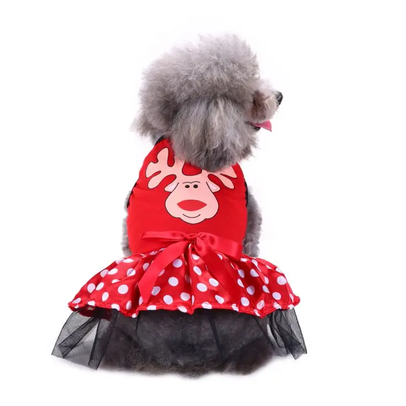 Dog Cat Dresses Christmas Princess Cartoon Clothes For Small Dog Clothes bowknot decor for Small dog pet Costume
Dog Cat Dresses Christmas Princess Cartoon Clothes For Small Dog Clothes bowknot decor for Small dog pet Costume
