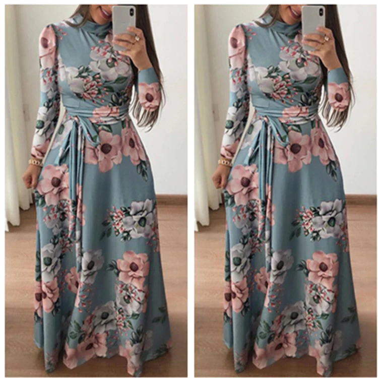 2019 Summer Women Long Maxi Dress Floral Print Boho Style Beach Dress Casual Short Sleeve Bandage Party Dress Vestidos
2019 Summer Women Long Maxi Dress Floral Print Boho Style Beach Dress Casual Short Sleeve Bandage Party Dress Vestidos