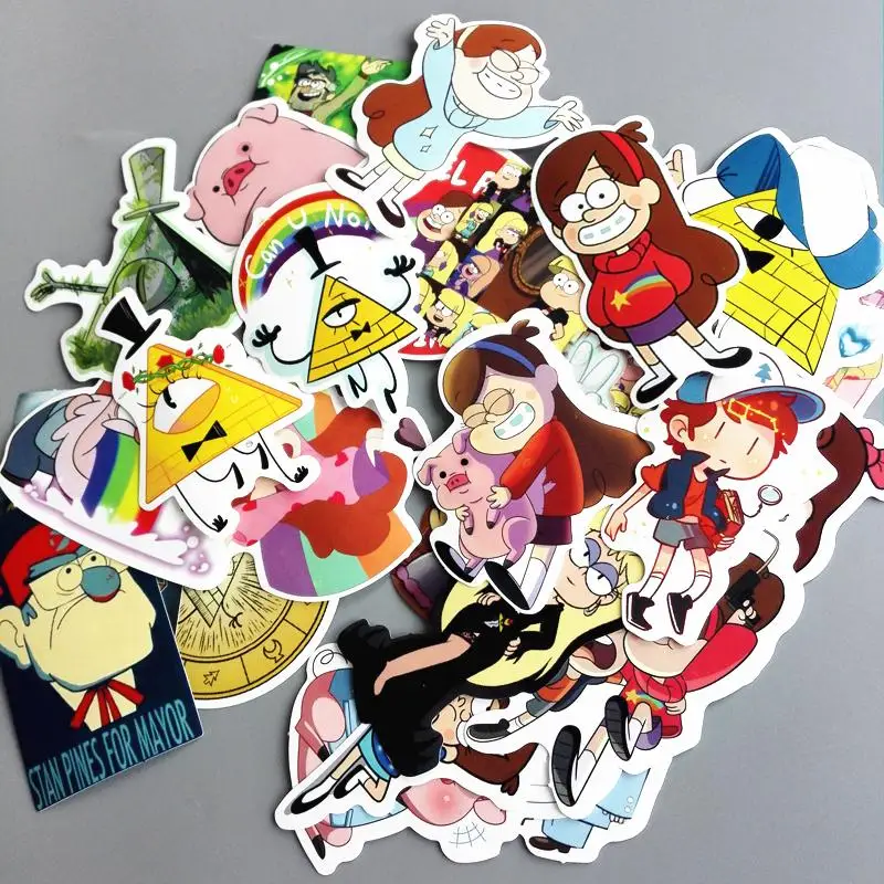 25pcs/lot Funny Cartoon Gravity Falls Brand Graffiti Stickers Scrapbooking Skateboard Waterproof PVC Laptop Luggage Sticker Pack
25pcs/lot Funny Cartoon Gravity Falls Brand Graffiti Stickers Scrapbooking Skateboard Waterproof PVC Laptop Luggage Sticker Pack