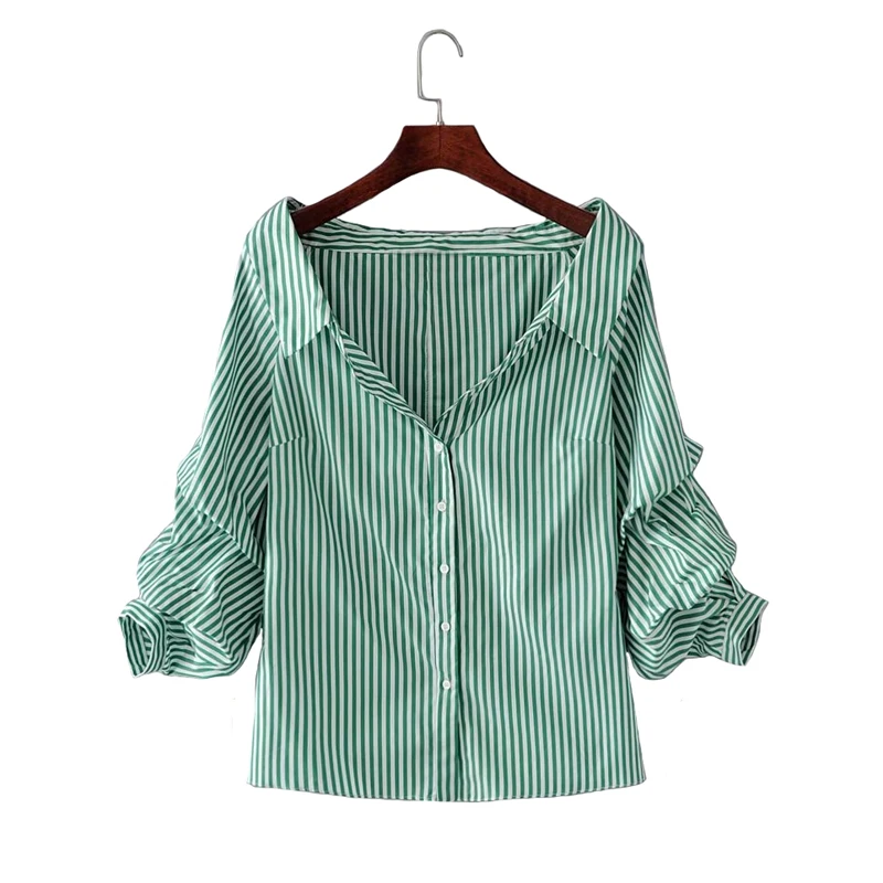 2018 Elegant striped blouse shirt Women long sleeve sexy cool shirts blusas Summer casual soft female camisa women tops new
2018 Elegant striped blouse shirt Women long sleeve sexy cool shirts blusas Summer casual soft female camisa women tops new