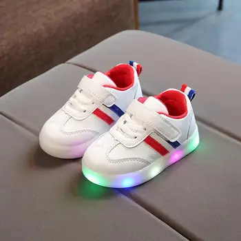 New Spring Baby Girls Boys Led Light Casual Shoes Infant Soft Bottom Stripe Sport Shoes Children Kids Outdoor Sneaker
New Spring Baby Girls Boys Led Light Casual Shoes Infant Soft Bottom Stripe Sport Shoes Children Kids Outdoor Sneaker