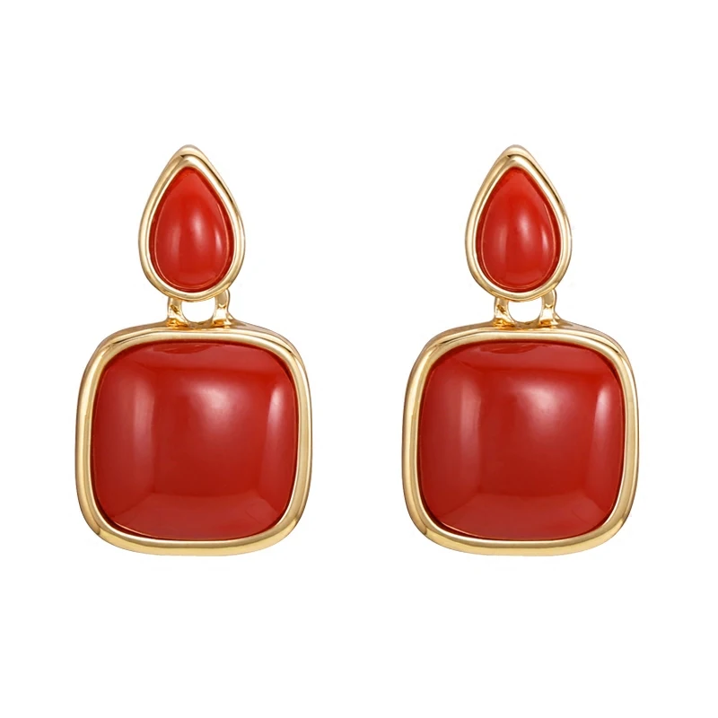 Restoring ancient ways is contracted metallic droplets square Ms eardrop temperament resin earrings Delicate earrings wholesale
Restoring ancient ways is contracted metallic droplets square Ms eardrop temperament resin earrings Delicate earrings wholesale