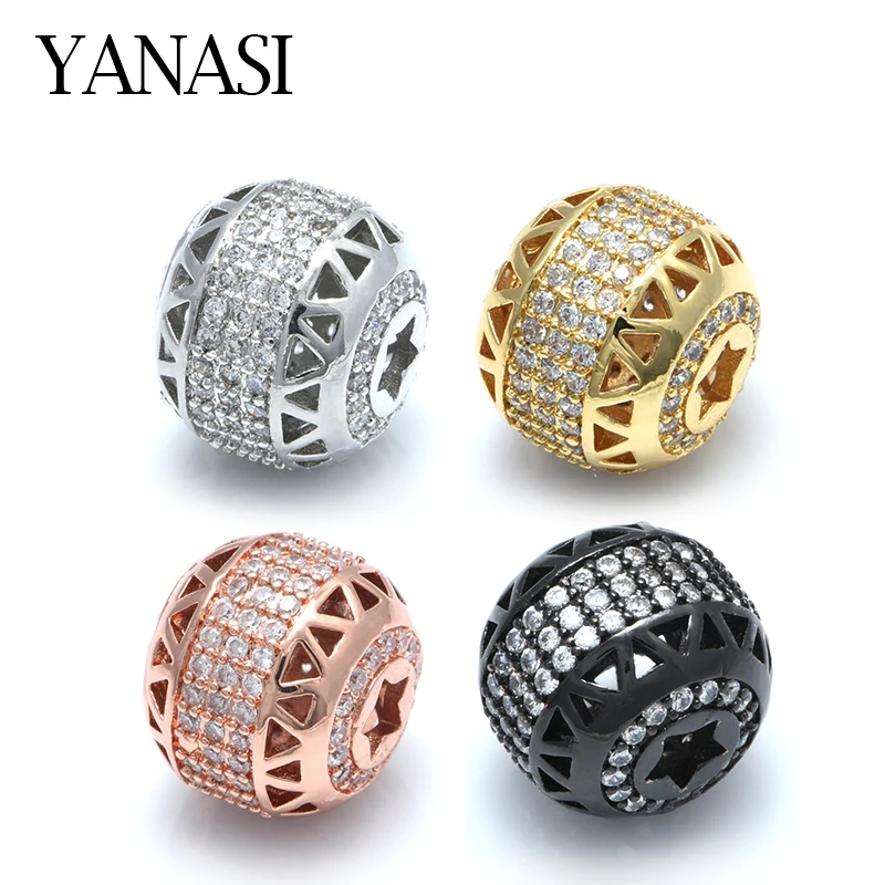 DIY Jewelry Supplies Zircon Charm Luxury Gold Spacer Beads Accessories For Natural Stone Jewelry Making
DIY Jewelry Supplies Zircon Charm Luxury Gold Spacer Beads Accessories For Natural Stone Jewelry Making