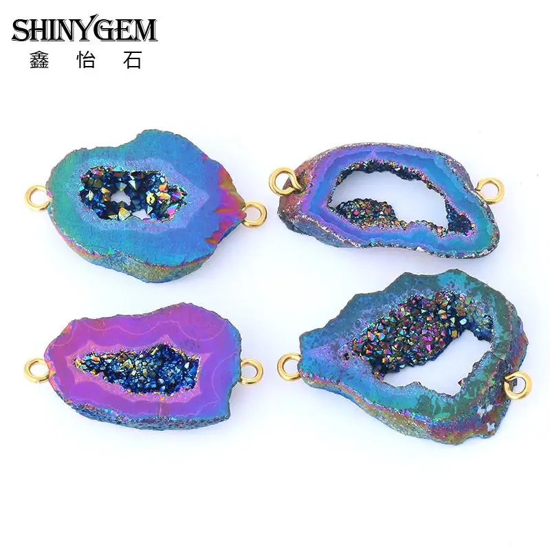 New Arrival Random Size Random Shaped Druzy Connector or Druzy Pendant for Necklace Connector for Bracelet Jewelry
New Arrival Random Size Random Shaped Druzy Connector or Druzy Pendant for Necklace Connector for Bracelet Jewelry