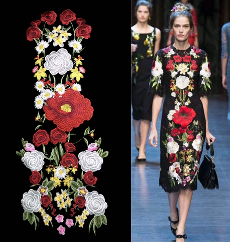 Lace patch Luxurious dress applique harpoon flowers lace fabric stage performance clothing DIY accessories
Lace patch Luxurious dress applique harpoon flowers lace fabric stage performance clothing DIY accessories