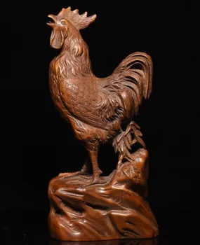 Christmas 7" Folk Collect FengShui Boxwood wood 12 Zodiac Year Rooster Cock animal Statue Halloween
Christmas 7" Folk Collect FengShui Boxwood wood 12 Zodiac Year Rooster Cock animal Statue Halloween