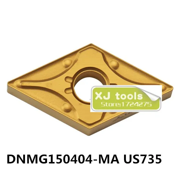 Free Shipping 10pcs DNMG150404-MA US735/DNMG150408-MA US735 carbide inserts for MDJNR/MDUNR Turning Blades for Stainless steel
Free Shipping 10pcs DNMG150404-MA US735/DNMG150408-MA US735 carbide inserts for MDJNR/MDUNR Turning Blades for Stainless steel