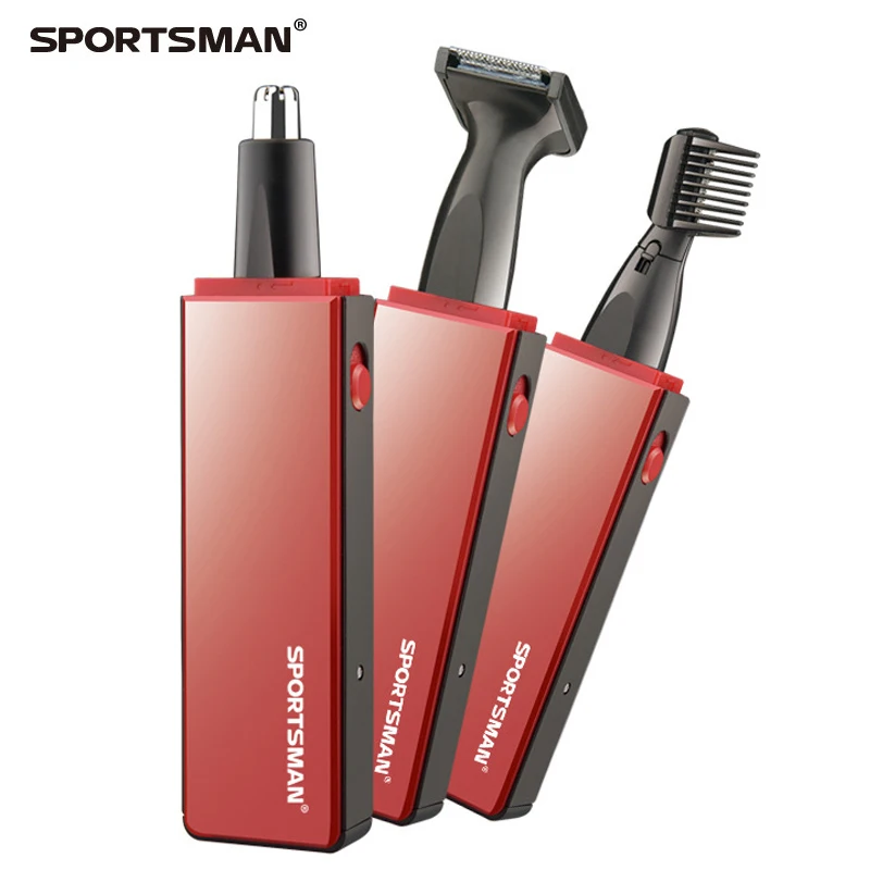 Sportsman Nose and Ear Hair Trimmer 3 in 1electric Eyebrow Shaver for Men Beard Trimmer Facial Stubble Recharge Beauty Kit Tools
Sportsman Nose and Ear Hair Trimmer 3 in 1electric Eyebrow Shaver for Men Beard Trimmer Facial Stubble Recharge Beauty Kit Tools
