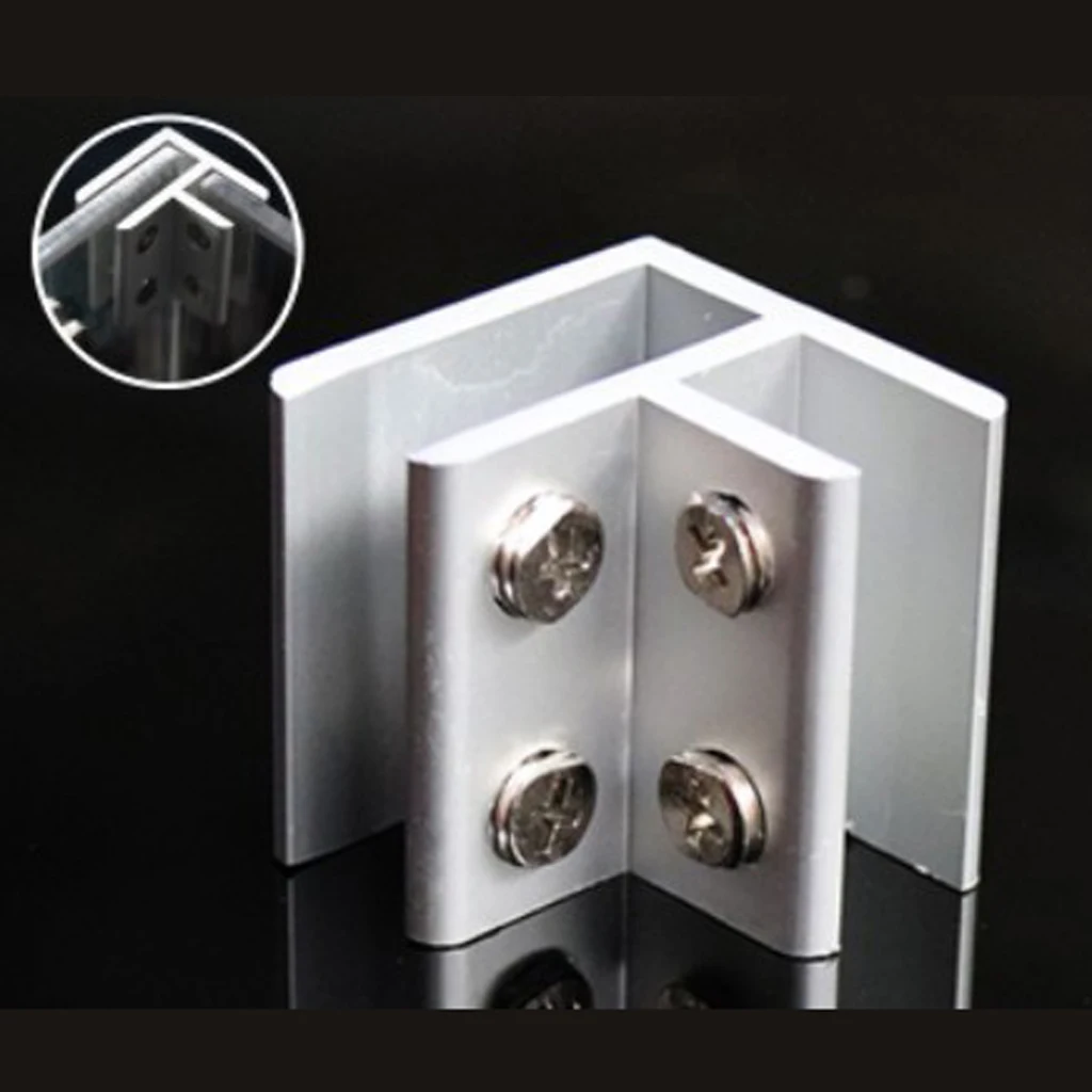2pcs NO Dril Glass Angle Clamp Handrail Balustrade Bracket fit 8-12mm Glass