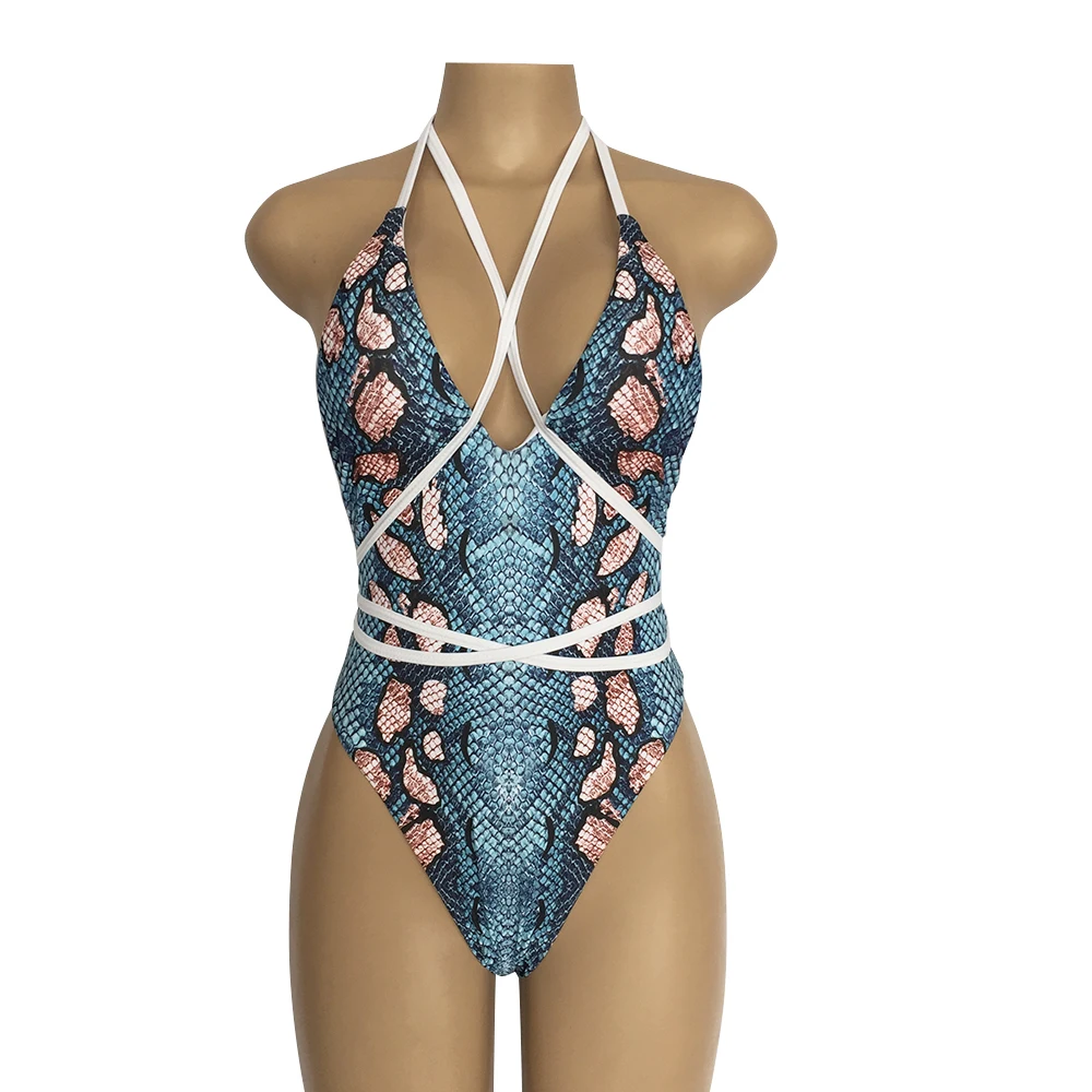 2019 Snake Skin Print Thong One Piece Swimsuit Swimwear Monokini Sexy bandage Swimsuit Swimming Suit
2019 Snake Skin Print Thong One Piece Swimsuit Swimwear Monokini Sexy bandage Swimsuit Swimming Suit