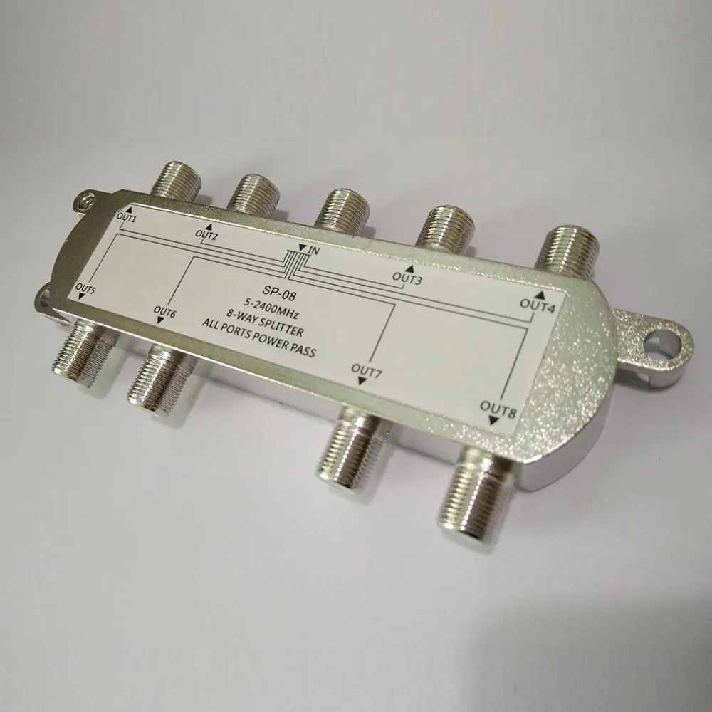 SP-08 8-Way Signal Satellite Splitter TV Aerial RF Coaxial Cable Splitter WholesaleHot New Arrival
SP-08 8-Way Signal Satellite Splitter TV Aerial RF Coaxial Cable Splitter WholesaleHot New Arrival