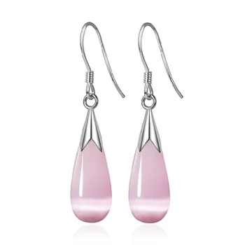 925 Sterling Silver Fashion Female Cat Eye Drops Water Drops Earrings jewelry Earrings Jewelry
925 Sterling Silver Fashion Female Cat Eye Drops Water Drops Earrings jewelry Earrings Jewelry