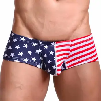 Fantastic Flag Sexy Striped Underwear Men's Briefs Shorts Bulge Pouch Underpants Breathable Charming Men's Knickers Jockstrap
Fantastic Flag Sexy Striped Underwear Men's Briefs Shorts Bulge Pouch Underpants Breathable Charming Men's Knickers Jockstrap