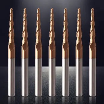 Augusttools 1PCS Tapered cone Ball Nose End Mill HRC60 Tungsten Solid Carbide Tapered Milling Cutter Cnc Taper Wood Metal Cutter
Augusttools 1PCS Tapered cone Ball Nose End Mill HRC60 Tungsten Solid Carbide Tapered Milling Cutter Cnc Taper Wood Metal Cutter