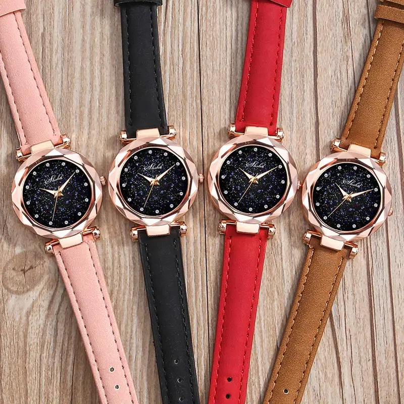 Droppshiping Women Quartz Watch Round Star Dial Wrist Watch with Perforated Frosted Strap BFJ55
Droppshiping Women Quartz Watch Round Star Dial Wrist Watch with Perforated Frosted Strap BFJ55