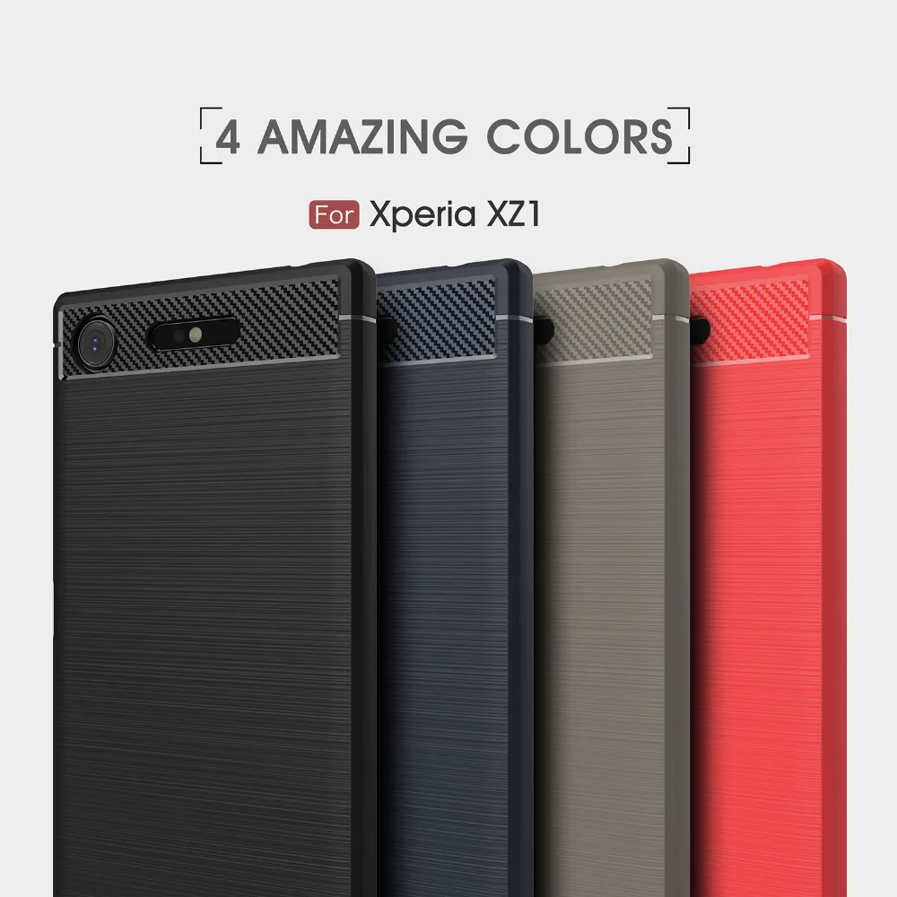 AXBETY Carbon Fiber Protection Case For Sony Xperia XZ1 compact cover caseFor Sony Xperia XZ1 Luxury Silicon Slim Soft TPU Cover
AXBETY Carbon Fiber Protection Case For Sony Xperia XZ1 compact cover caseFor Sony Xperia XZ1 Luxury Silicon Slim Soft TPU Cover