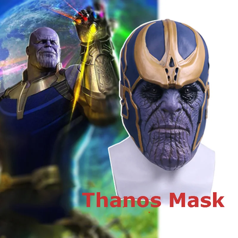 HOT! Thanos Mask Infinity Gauntlet Avengers Infinity War Helmet Cosplay Full Head Latex Super Hero Thanos Masks Halloween Props 
HOT! Thanos Mask Infinity Gauntlet Avengers Infinity War Helmet Cosplay Full Head Latex Super Hero Thanos Masks Halloween Props