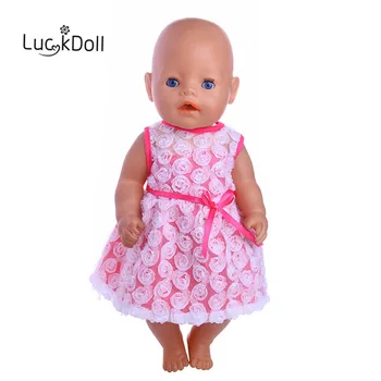 LUCKDOLL Pink Hollow Out Chiffon Dress Fit 18 Inch American 43 CM BabyDoll Clothes Accessories, Girl's Toys, Generation, Gift
LUCKDOLL Pink Hollow Out Chiffon Dress Fit 18 Inch American 43 CM BabyDoll Clothes Accessories, Girl's Toys, Generation, Gift