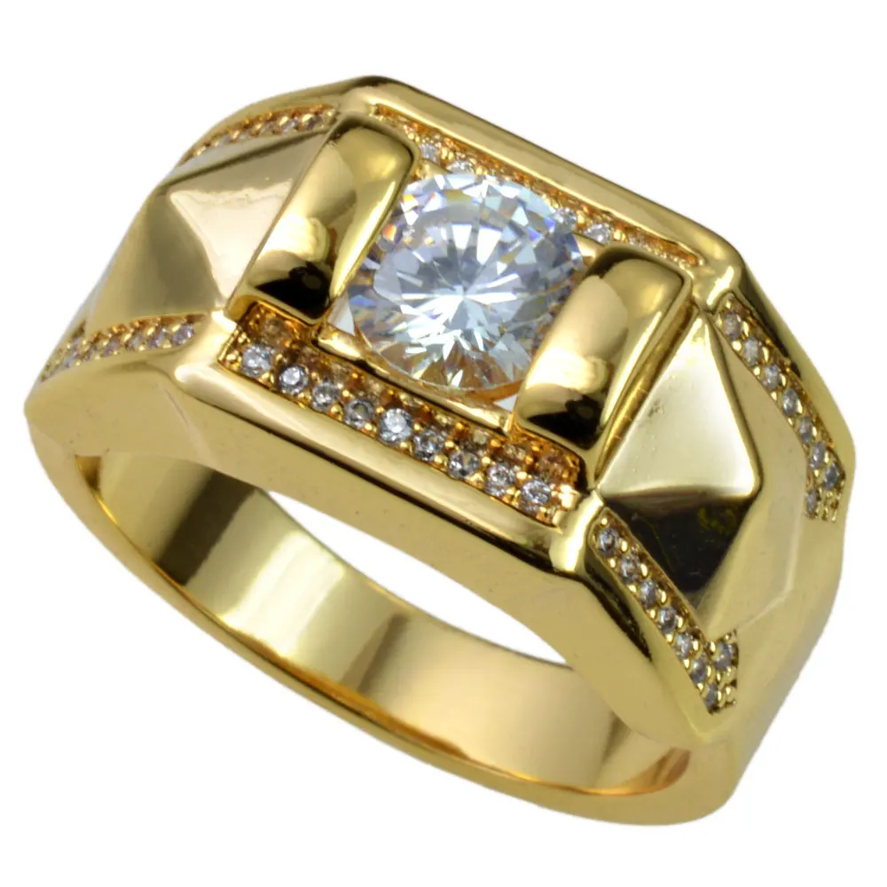 18k Gold Filled CZ Wedding Engagement mens Ring Band size 9 10 11 12 13 14 15 R245
18k Gold Filled CZ Wedding Engagement mens Ring Band size 9 10 11 12 13 14 15 R245
