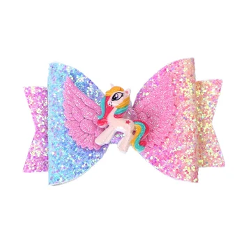 2019 New Hot Unicorn Hair Accessories For Children Girls Princess Glitter Sequins Bow Hair Clips Cute Kids Headdress
2019 New Hot Unicorn Hair Accessories For Children Girls Princess Glitter Sequins Bow Hair Clips Cute Kids Headdress