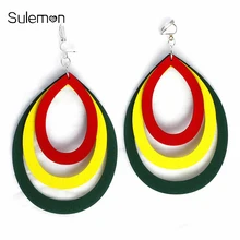 Fashion Water-Drop Clip Earrings No Hole Ear Clip Colorful Multilayer Wood Earrings For Women Trendy Big Earring Jewelry CE95
Fashion Water-Drop Clip Earrings No Hole Ear Clip Colorful Multilayer Wood Earrings For Women Trendy Big Earring Jewelry CE95