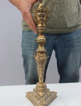 Tibet Temple Buddhism Copper Bronze Gold Ghanta and Vajra Statue Bell Adder FaQi
Tibet Temple Buddhism Copper Bronze Gold Ghanta and Vajra Statue Bell Adder FaQi
