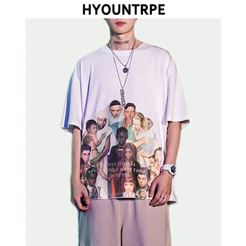Fashion Printed Streetwear Tshirt Mens Summer Oversize Cotton Top Tee Harajuku Clothing O Neck Hip Hop Unisex Skateboard T-shirt
Fashion Printed Streetwear Tshirt Mens Summer Oversize Cotton Top Tee Harajuku Clothing O Neck Hip Hop Unisex Skateboard T-shirt