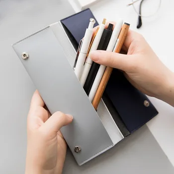 Cool joint color PU pencil bag 20*7cm brief business fashion gift 2019 school office supplies stationery free shipping 
Cool joint color PU pencil bag 20*7cm brief business fashion gift 2019 school office supplies stationery free shipping