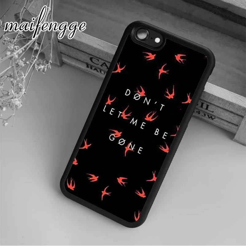 maifengge Twenty One Pilots Don't Let Me Be Gone Case For iPhone 6 6S 7 8 Plus X 5 5S SE Case cover for Samsung S5 S6 S7 edge S8 
maifengge Twenty One Pilots Don't Let Me Be Gone Case For iPhone 6 6S 7 8 Plus X 5 5S SE Case cover for Samsung S5 S6 S7 edge S8