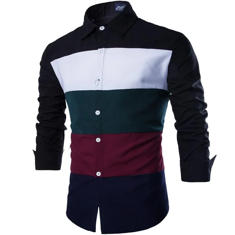ZOGAA 2019 HOT Men Long Sleeve Dress Shirts Business Casual Patchwork Slim Fit Dress Shirts Males Social Comfortable Clothing
ZOGAA 2019 HOT Men Long Sleeve Dress Shirts Business Casual Patchwork Slim Fit Dress Shirts Males Social Comfortable Clothing