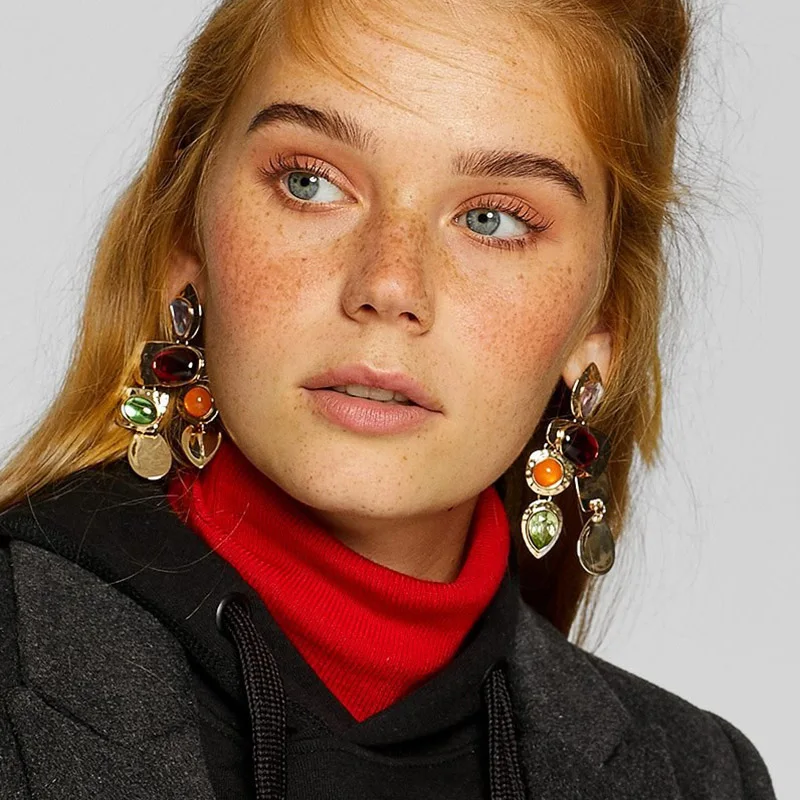 FASHIONSNOOPS New Crystal Dangle Earrings For Women Boho Geometric Multicolored Drop Earrings Vintage Jewelry
FASHIONSNOOPS New Crystal Dangle Earrings For Women Boho Geometric Multicolored Drop Earrings Vintage Jewelry