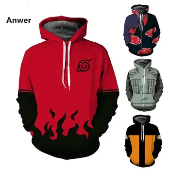 Naruto 3D Hoodies Anime Boruto Akatsuki Jacket Coat Uchiha Itach Kakashi Cosplay Costumes Men Sweatshirt PULLOVER 5XL
Naruto 3D Hoodies Anime Boruto Akatsuki Jacket Coat Uchiha Itach Kakashi Cosplay Costumes Men Sweatshirt PULLOVER 5XL
