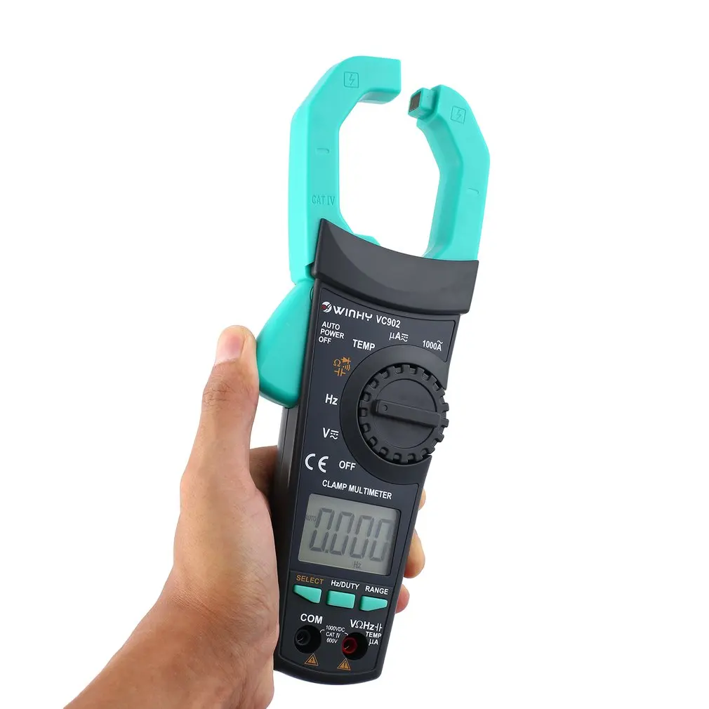 Digital Clamp Meter VC902 DC/AC Volt Amp Ohm Diode Mini Multimeter Ammeter Multitester Current Voltage Resistance Tester Probe
Digital Clamp Meter VC902 DC/AC Volt Amp Ohm Diode Mini Multimeter Ammeter Multitester Current Voltage Resistance Tester Probe